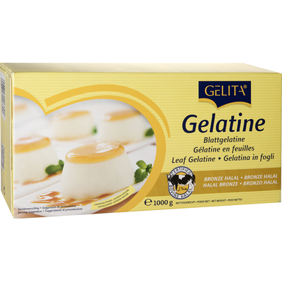 Gelita Blattgelatine Bronze Halal 1 kg